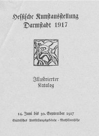 Ernst Eimer, Hessische Kunstausstellung 1917 Darmstadt