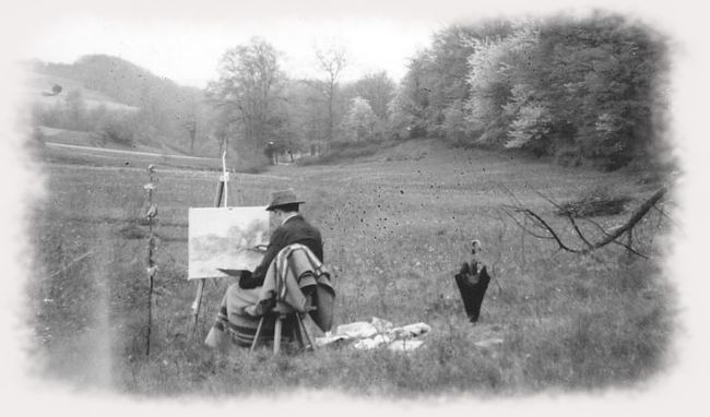 Ernst Eimer, Malen in der Natur